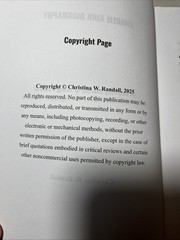 Charlie Kirk Biography by Christina W. Randall (Y24)