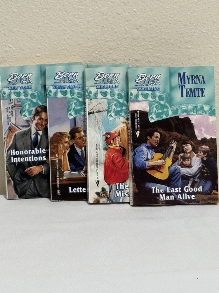 Silhouette Romance Born In The USA Series Lot 4 Paperback Books