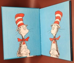 Vintage 1957 Dr. Seuss The Cat in the Hat Beginner Books Hardcover VG Clean