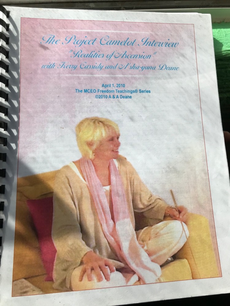 VOYAGERS-ASHAYANA DEANE BOOKLET Project Camelot (DVD’s NOT INCLUDED)