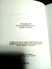 Gospel Publishing House~Into The Highways & Hedges Raymond T. Brock 1961 VtgBook