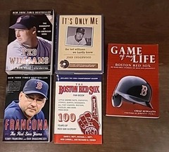 LOT: 5 Boston RED SOX Books Ted Williams Bio + 4 More MLB Baseball History