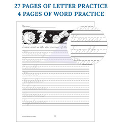 Beginning Traditional Cursive Handwriting Workbook for Kids Handwriting Pract..