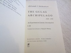 The GULAG Archipelago ~ Aleksandr Solzhenitsyn STATED 1ST EDITION 1973 HCDJ