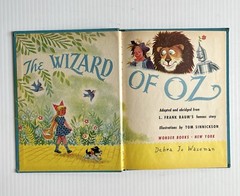 Lot 7 Vintage Children’s Wonder Books- Popeye, Bunny Hopwell, Wizard Of Oz Etc.