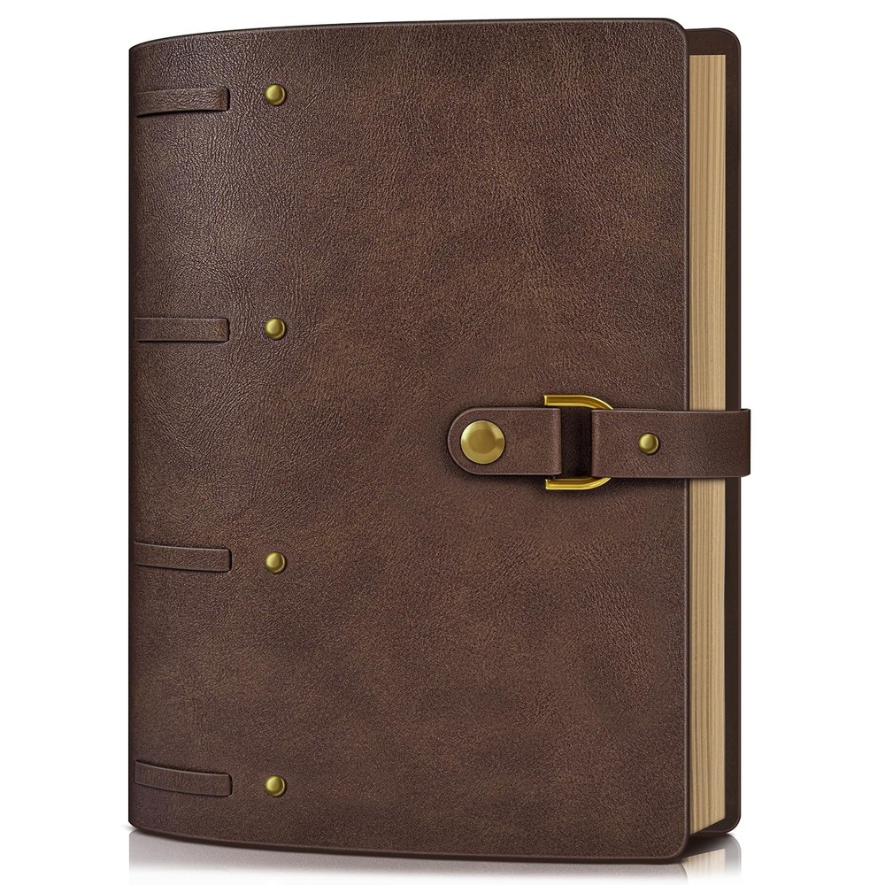 Leather Journal Notebook, A6 Size 5.3 x 7 inches 260 Pages Refillable Vintage…