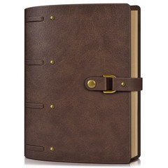 Leather Journal Notebook, A6 Size 5.3 x 7 inches 260 Pages Refillable Vintage…
