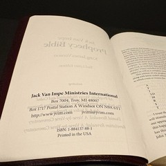 The Jack Van Impe Prophecy Bible New Third Edition KJV Bonded Burgundy Leather