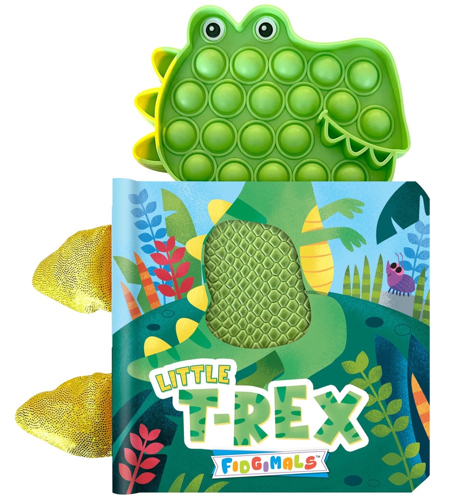Fidgimals Little T-Rex Dinosaur Baby Book | Educational Children’s Books, Sensor