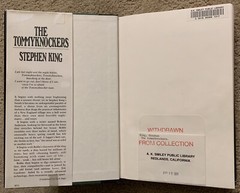 THE TOMMYKNOCKERS BY STEPHEN KING 1987 PUTNAM BOMC HCDJ FORMER LIBRARY BOOK