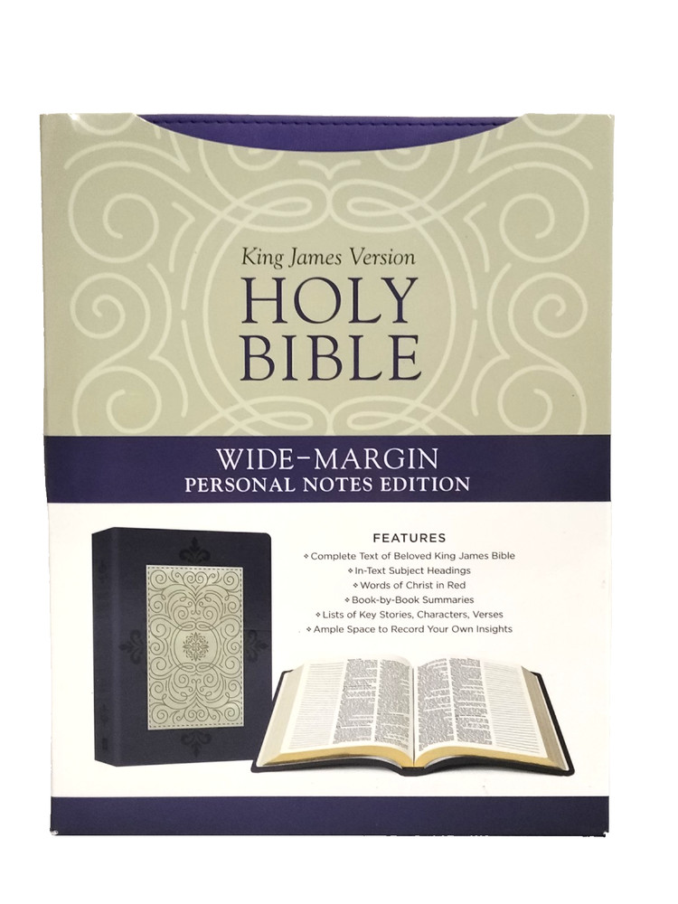 KJV Holy Bible Wide-Margin Personal Notes Edition King James Version Purple