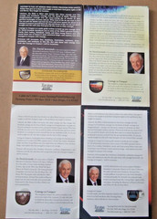 SET OF 4 DR. DAVID JEREMIAH STUDY GUIDES COURAGE TO CONQUER + 1CD