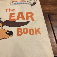 1968 The Ear Book Al Perkins Dr Seuss Bright & Early Book Club Edition HC RF21