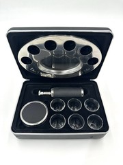 Legacy Portable Communion Set 6 Glasses Stainless Steel Host Wine Set Last Right