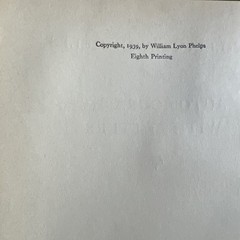 Autobiography with Letters ︱William Lyon Phelps ︱1939︱Hardcover
