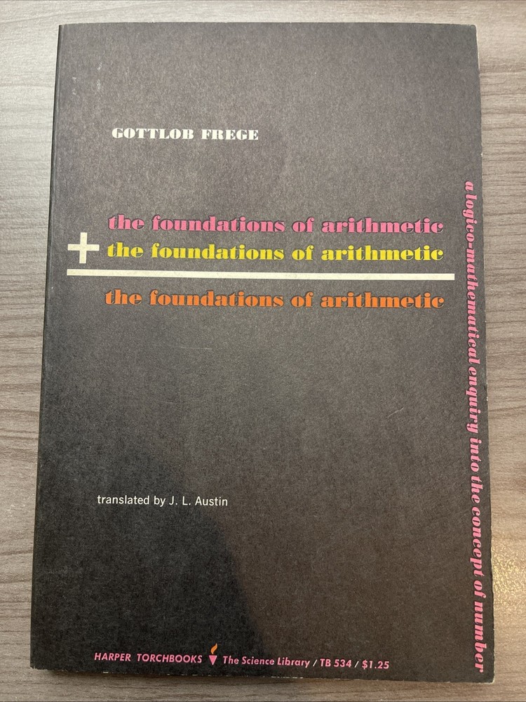The Foundations of Arithmetic-Gottlob Frege-1960-paperback