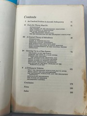 Delinquent Boys Cohen 1971 First Free Press Paperback Sociology The Free Press