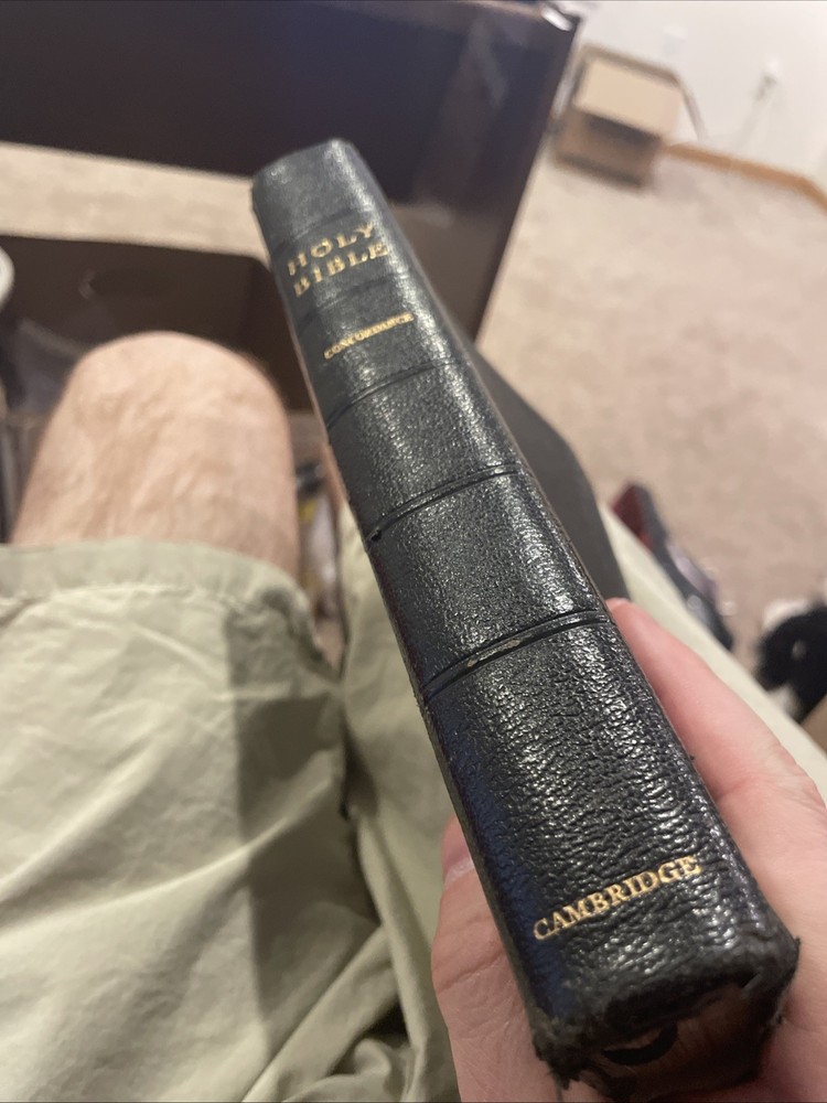 Holy Bible Cambridge French Morocco leather #24XC