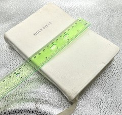 Cambridge KJV Cum Privilegio, White French Morocco Leather. Brevier Text Edition