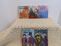 LOT 5 Vintage Books Illustrated Classic Editions Set Mini Pocket Size