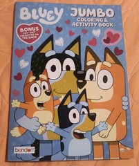 BLUEY Valentine’s 💕Jumbo Coloring & Activity Book with Tear/Share Pages🆕🆓Ship
