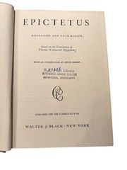 Epictetus Discourses Enchiridion 1944 Classics Club Walter J. Black Philosophy