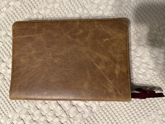 Schuyler ESV Stridon Bible – Desert Camel Calfskin Leather