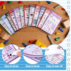 12 Pack Kids Pretend Play Notepads 4 x 6 Inch Playtime Pads for Kids 40 Pages…