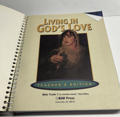 BJU Press Bible Truths 5 Living in God’s Love Teacher’s Edition 3rd Edition