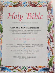 Vintage Holy Bible King James Version Red Letter Heirloom Bible Publishers 1971