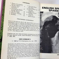 Vintage English Springer Spaniels Diane McCarty T.F.H. Purple HC Dog Care 1983