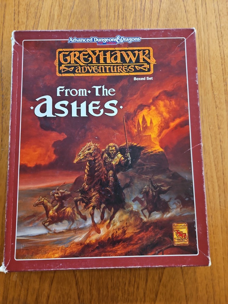Greyhawk Adventures – From the Ashes Boxed Set AD&D 2nd Ed. TSR 1064
