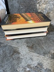 3 Bernard Cornwell Hardback Books – Heretic, Vagabond, Sharpe’s Fortress