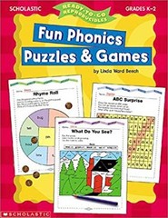 Fun Phonics Puzzles and Games Paperback Linda Ward Beech