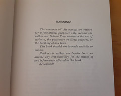The Death Dealer’s Manual Bradley J. Steiner Paperback Book Paladin Press 1982