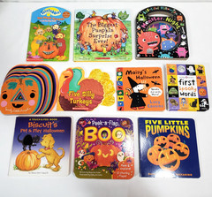 Kids Halloween Board Books Lot of 10 Baby Toddler Preschool Fall Thanksgiving