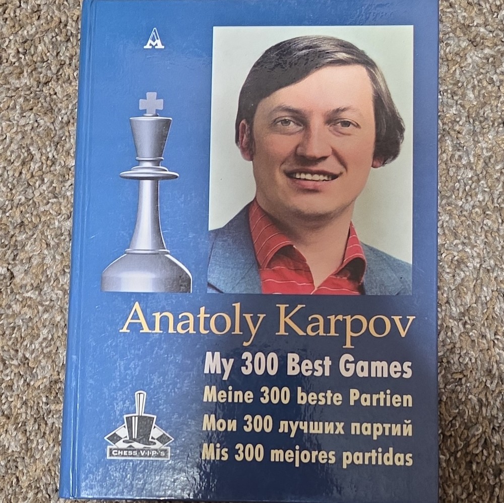Anatoly Karpov My 300 Best Games Hardcover Multilingual Chess Book 2005