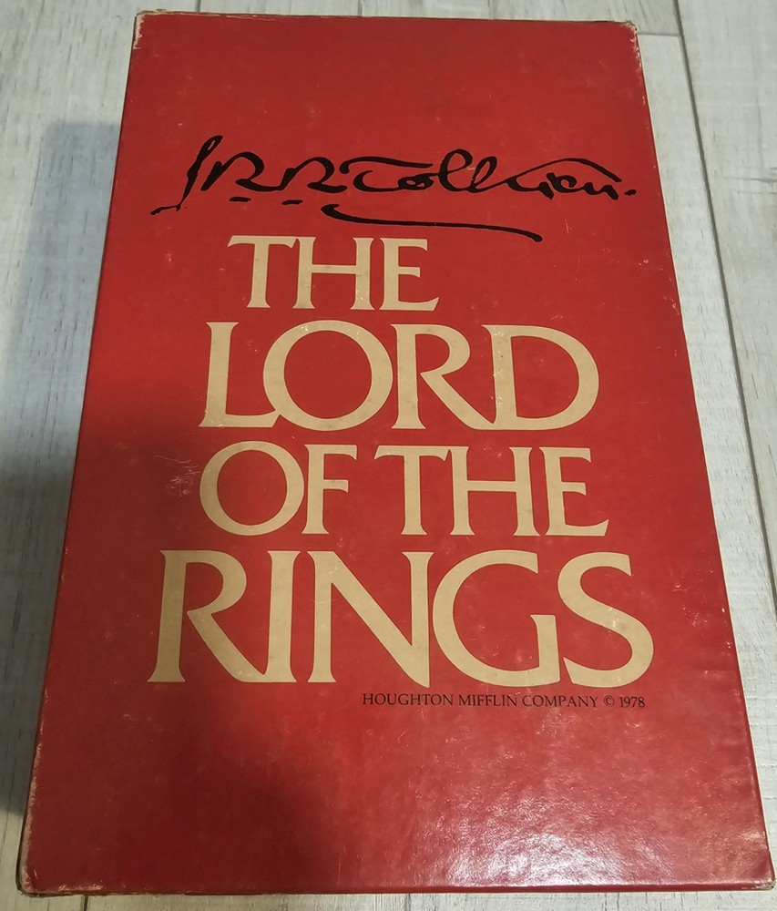 J.R.R. Tolkien The Lord of the Rings Box Set Houghton Mifflin 1978 Fantasy