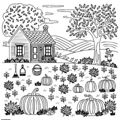 Fall Vibes Coloring Book fore all aGES