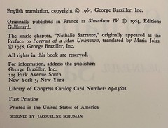 3 hardcover 1st editions by Jean Paul Satre SITUATIONS, COMMUNIST & PEACE, LIFE