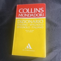 Collins Mondadori Italian Dictionary Paperback Water Resistant Cover Travel