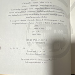 Suzanne Collins Hunger Games Bk Catching Fire HC Scholastic 2009 DJ true 1st ed