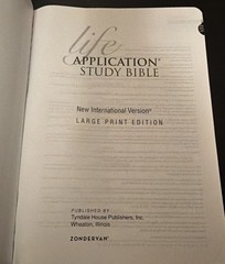 Life Application Study Bible NIV Large Print Edition Burgundy Bonded Leather
