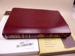 KJV Study Bible Bonded Leather Burgundy Thumb Indexing Red Lettering New In Box