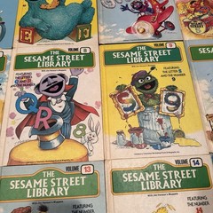 Vintage Sesame Street Library Books Set Vol 1–15 CTW Funk Wagnalls 1970s