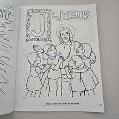 Vintage St. Joseph Catholic ABC Coloring Book Brand New 32 Pages