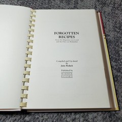 Forgotten Recipes Jaine Rodack 1981 Vintage Cookbook Wimmer Kitchen History