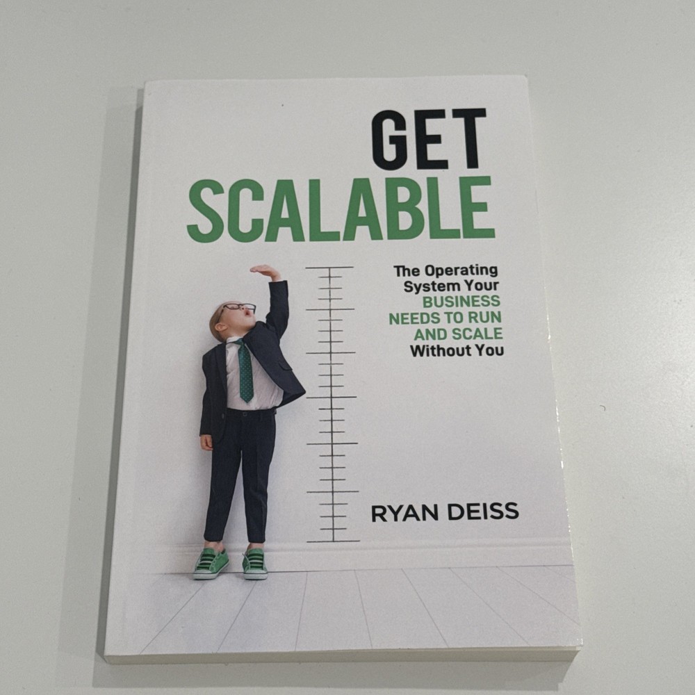 Get Scalable Ryan Deiss Paperback Business Book Marketing Growth System