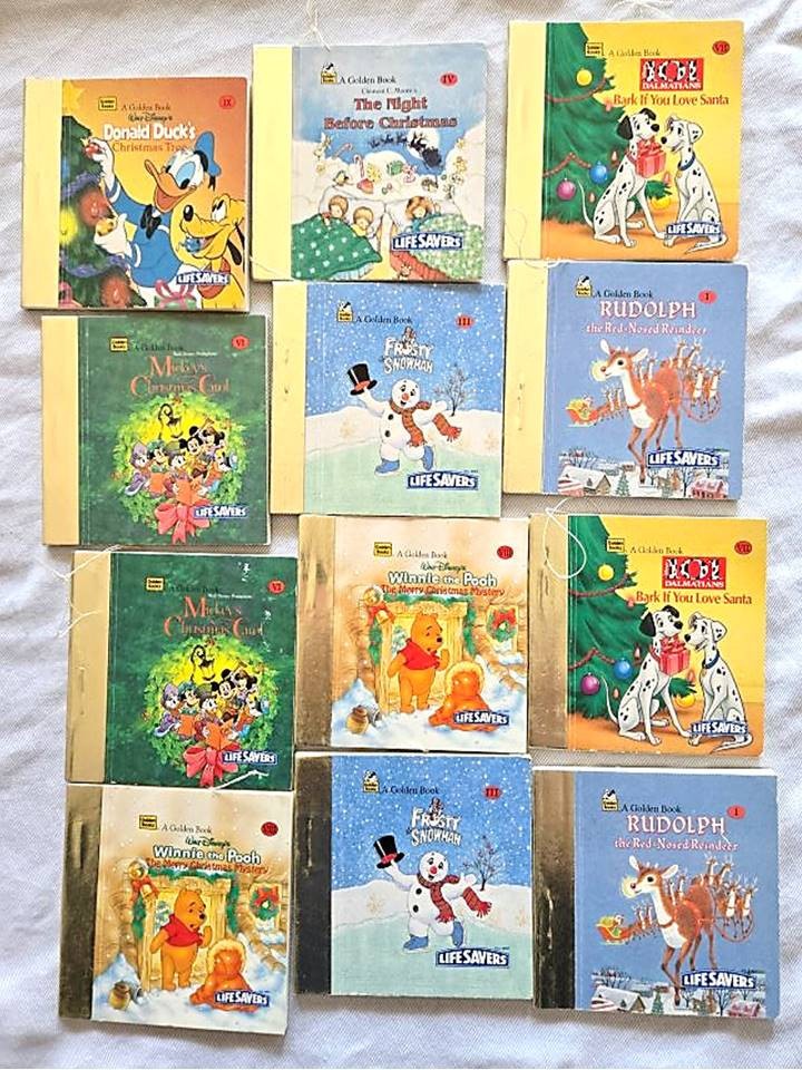 Lot of 12 Miniature Little Little Golden Books Life Savers very good cond.