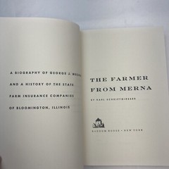 State Farm Company History George Mecherle Bio The Farmer From Merna HC 1955